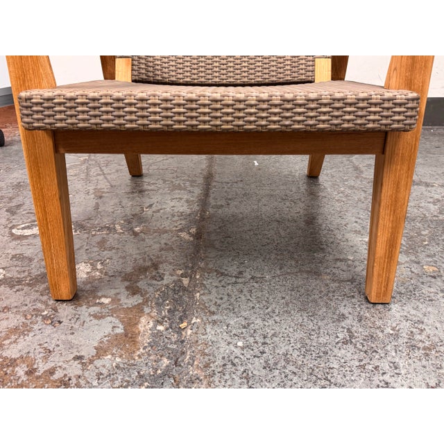Janus Et Cie Quinta Teak Woven Reclining Lounge Chair, Outdoor For Sale - Image 10 of 12