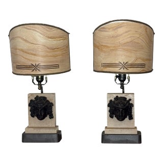 1950s Neoclassical Boudoir Lamps - a Pair For Sale