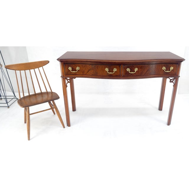 Council Flame Mahogany Two Drawers Console Table Server MINT