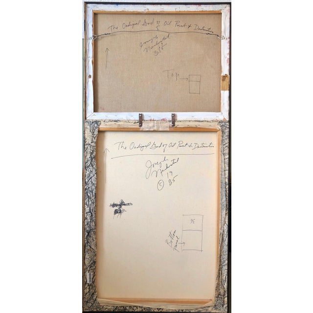 Joseph Nechvatal The Oedipal God of Oil Paint and Destruction, Diptych Oil and screenprint on two canvases, 1985, both...