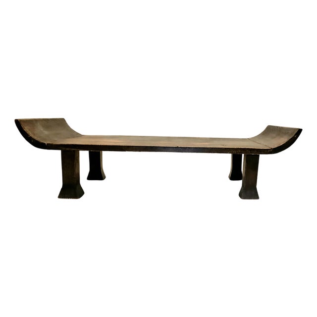 Antique Chinese Elm Kang Table | Low Rustic Asian Altar Table For Sale