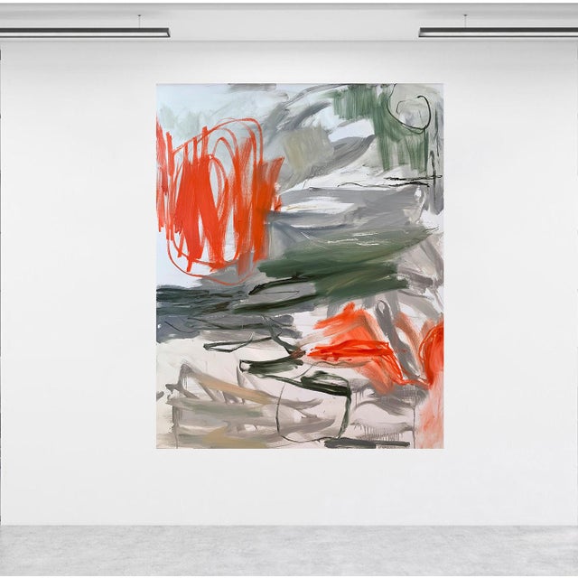 “Life Line II” is a large original abstract oil painting on canvas that I created in my studio. My work explores gesture,...
