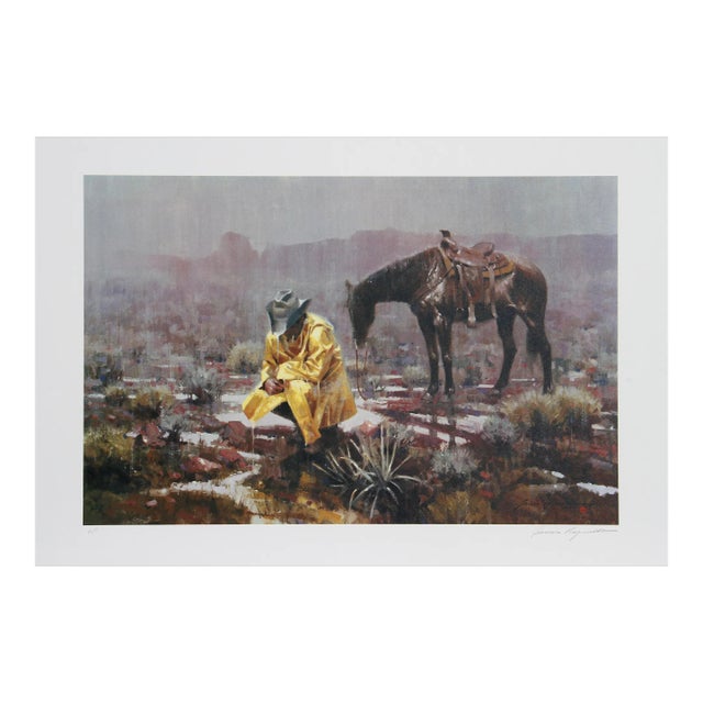 Waiting It Out, James Reynolds Lithograph For Sale