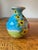 Folk Art Vintage DeSimone Hand Painted Vase For Sale - Image 3 of 8