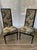 Hollywood Regency Mid 20th Century High Back Chairs in Palm Print - Set of 2 For Sale - Image 3 of 10