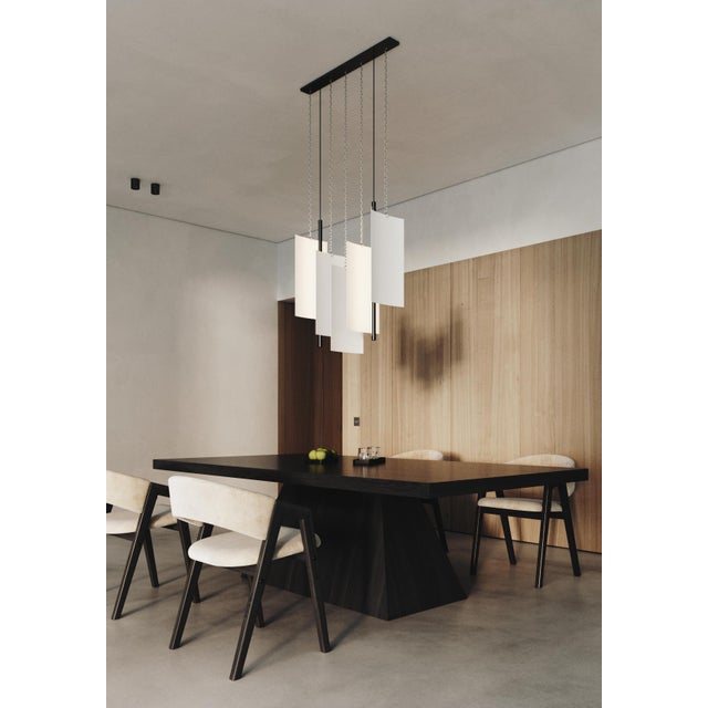 Modern Ceiling Pendant Light - Led Panel Lamp - Brush Strokes - Small For Sale - Image 9 of 12