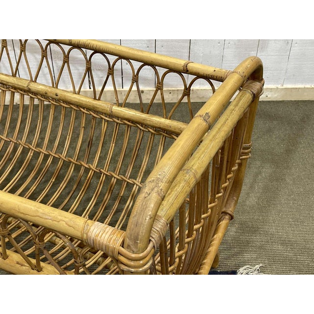 Rattan Baby Bed, 1960s For Sale - Image 11 of 12