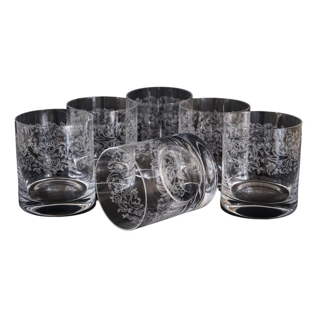 Glasses by Mariana Isra for Ribes the Art of Glass, 1990s, Set of 6 For Sale