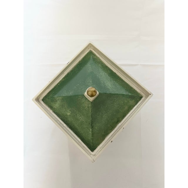 Late 20th Century Vintage Architectural House-Form Box – Heavy, Hand-Painted & Full of Character For Sale - Image 5 of 12