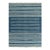 Rug & Kilim's Contemporary Dhurrie Rug in Blue and Off-White Stripes - 12x16 For Sale