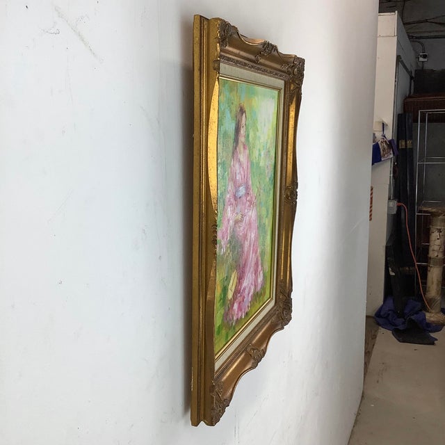 Impressionist Vintage Impressionist Oil Painting by Karin Schaefers For Sale - Image 3 of 12