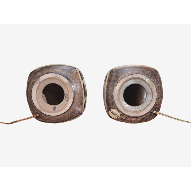 Marianne Starck, Large Table Lamps, Brown Stoneware, Denmark, 1960s For Sale - Image 15 of 15