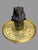 Brown Antique Egyptian Revival Figural Bronze Pharaoh Inkwell For Sale - Image 8 of 10