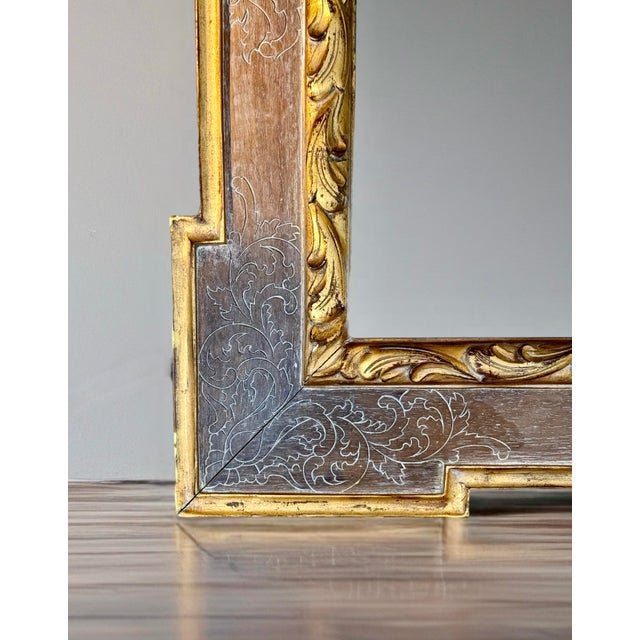 2000 - 2009 Directoire Style Walnut Gilt Wall Mirror by Harrison & Gil "Dauphine" For Sale - Image 5 of 11