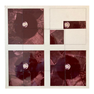 Vera Simons, Fields Pattern, Wrist Watch, Photo Mosaic Collage Aerial Landscape Photograph, c.1970s