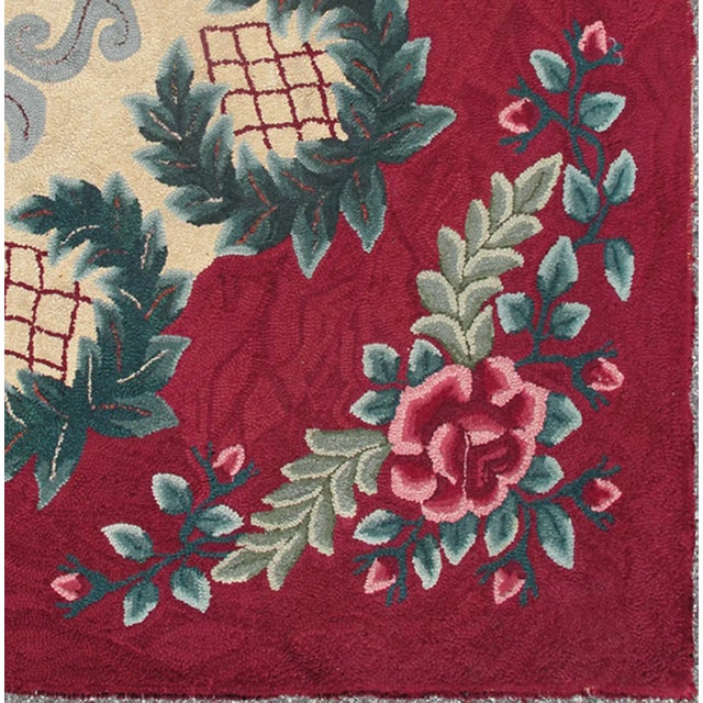 Antique American Hooked Rug with French Floral Design, rug country of origin / type: United States of America / American...