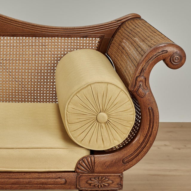 Antique Anglo Indian Caned and Carved Settee For Sale - Image 9 of 15