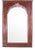 1990s Hand Carved Poplar and Walnut Italian Mirror For Sale