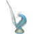 Vintage Murano Barbini Sky Blue Gold Flecks Italian Art Glass Mid Century Pheasant Bird Sculpture For Sale In Orlando - Image 6 of 6