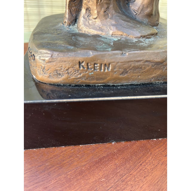 1980s Austin Production "Loving Couple" Brutalist Sculpture Signed by the Artist. For Sale - Image 11 of 16