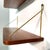 Brown Vintage Danish Floating Shelves, 1960s, Set of 2 For Sale - Image 8 of 12