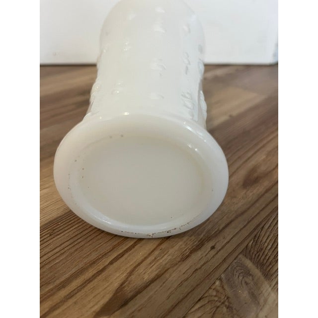 Vintage Small Milk Glass Vase For Sale - Image 4 of 6