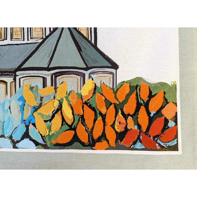 David Adickes "L'Eglise De St. Genevieve" Abstract Architectural Tapestry of a Cathedral, 1970s For Sale - Image 9 of 12