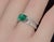 Certified Natural 1.84cts Emerald & Diamond 18k White Gold Double Shank Ring, Size 6.5 For Sale - Image 10 of 13