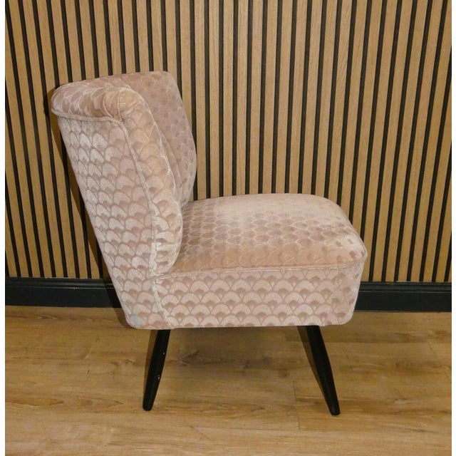 Small Cocktail Chair in Gray, 1960s For Sale - Image 4 of 9
