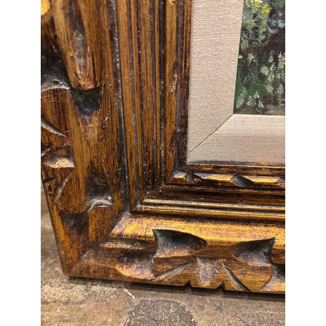 1990s Vintage Oil on Canvas Original Landscape Painting For Sale - Image 5 of 9