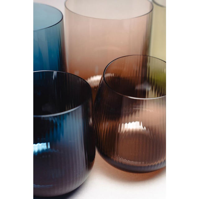 Large Stilla Liquida Glasses by Federico Peri for Purho, Set of 2 For Sale - Image 10 of 18