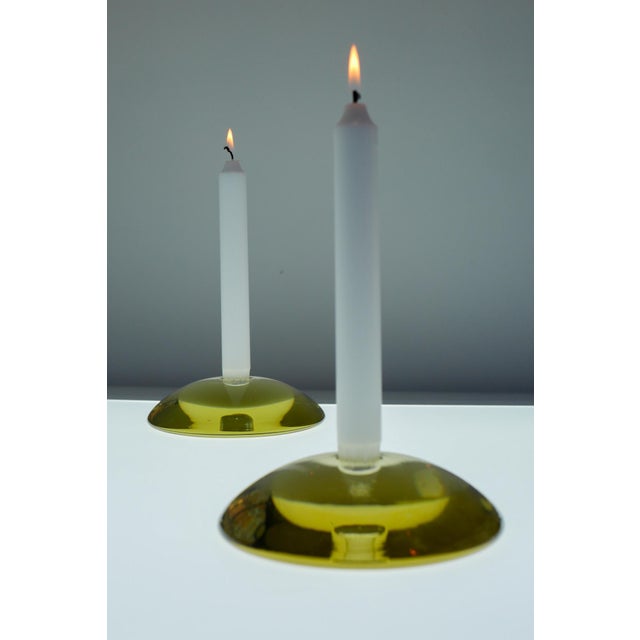 Glass Candleholders by Anne Nilsson for Kosta, 2000s, Set of 2 For Sale - Image 9 of 18
