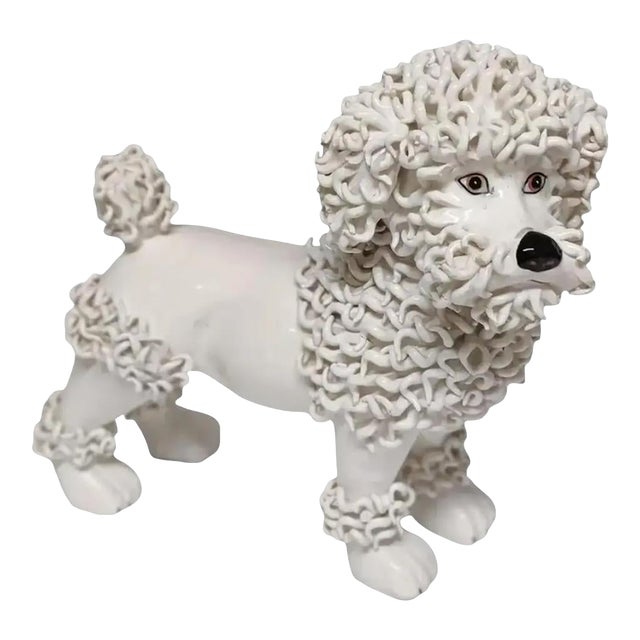 Vintage Hollywood Regency Spaghetti Poodle Sculpture Circa 1950's For Sale