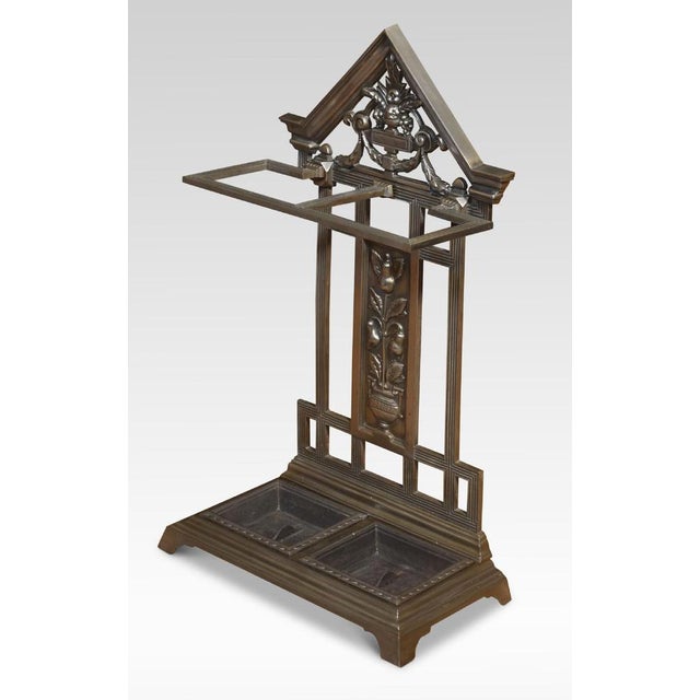 Falkirk Cast Iron Umbrella Stand, 1890s For Sale - Image 5 of 9