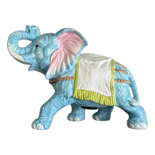 1960s Large Colorful Elephant Bank For Sale