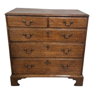 Georgian Oak Chest of Drawers For Sale