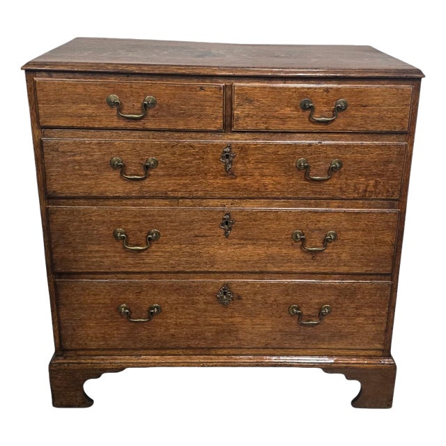 Georgian Oak Chest of Drawers For Sale