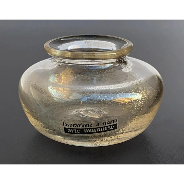 Small Bowls in Murano Glass with Gold from Arte Vetraria Muranese, Set of 2 For Sale - Image 6 of 12