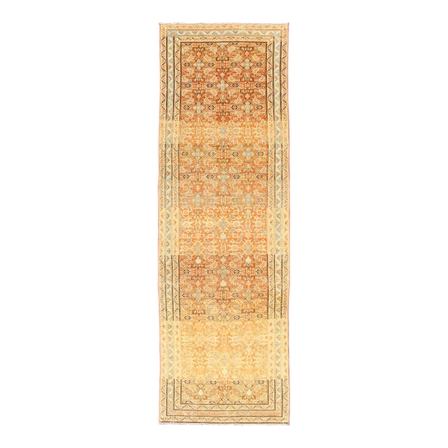 Antique Persian Malayer Runner With Allover Botanical Design 3'3 X 10'9 For Sale