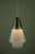 Opaline Glass and Brass Pendant Lamp for Asea Belysning Sweden, 1960s For Sale - Image 6 of 8