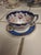 Description: ​Antique-style porcelain teacup and saucer set featuring rich cobalt blue bands adorned with intricate, hand-...
