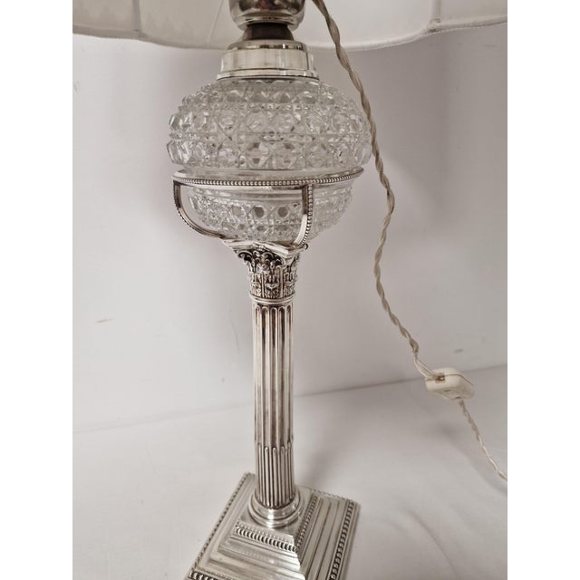 Sterling Silver Table Lamp from Hamilton & Inches Ltd., Early 1900s For Sale - Image 13 of 17