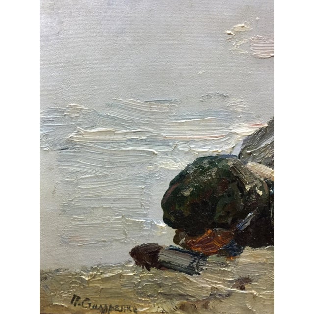 1970s Oil Painting Seascape Peter Kuzmich Stolyarenko For Sale - Image 4 of 7