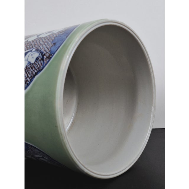 Ceramic Chinese Porcelain Pomegranate Reward Bitong For Sale - Image 7 of 10