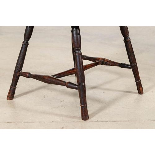 19th Century English Vernacular Yew & Fruitwood Stick Back Windsor Chair, 1800s For Sale - Image 12 of 15