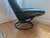 Ekornes ASA Vintage 1980s Stressless Recliner & Ottoman For Sale - Image 4 of 7