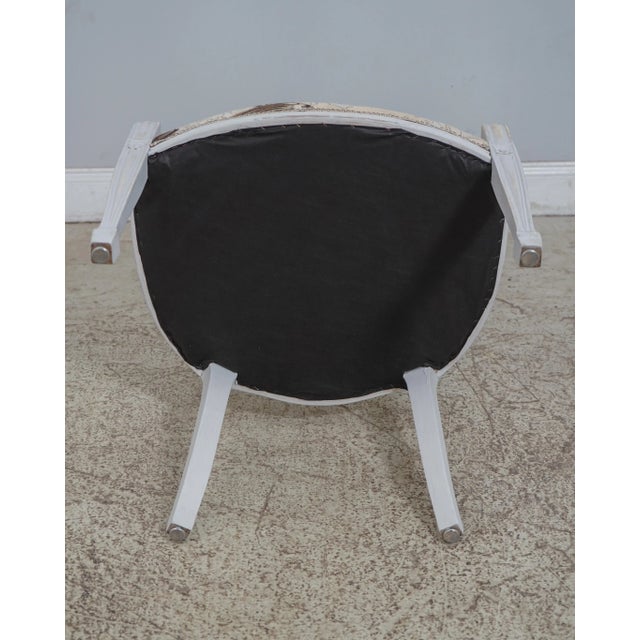 Set of 6 Coastal Print Spiral Back Dining Room Chairs For Sale - Image 12 of 12