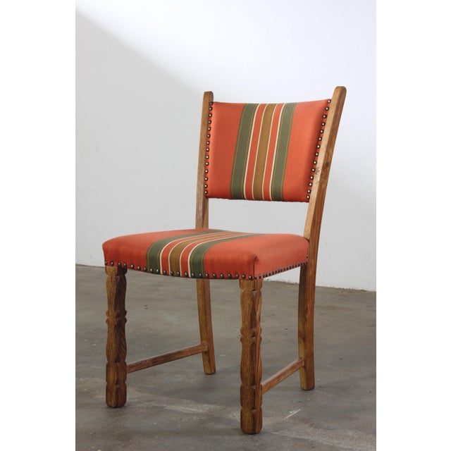 1960s Vintage Danish Brutalist Tall Back Chairs attributed to Henning Kjærnulf, 1960s, Set of 4 For Sale - Image 5 of 18