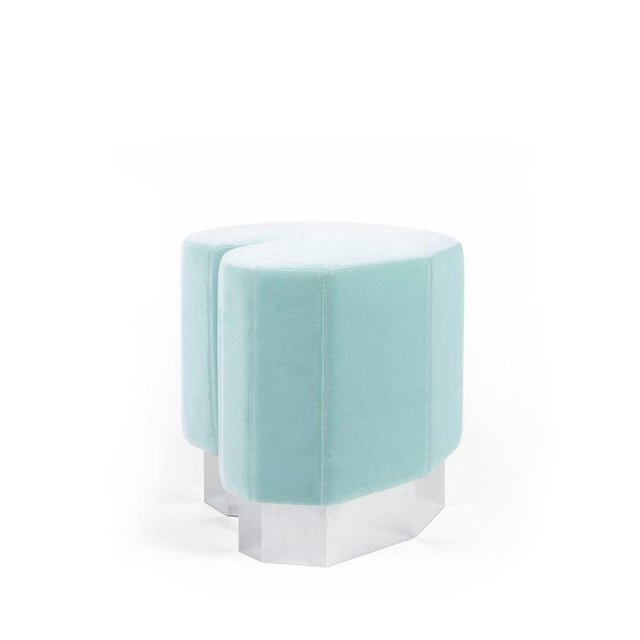 Light Blue Queen Heart Stools by Royal Stranger, Set of 4 For Sale - Image 16 of 18