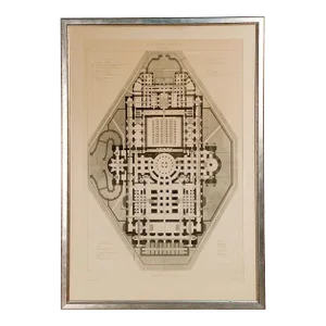 Part of the Plans for the Paris Opera House, Published 1881, France